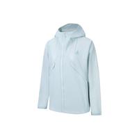 ANTA安踏水壳LT冲锋衣|大地之壳轻质女防水户外登山外套 轻晴蓝-2 2XL(女180)