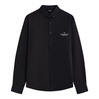 VETEMENTS经典款2025秋季新款织唛logo休闲长袖衬衫男女士轻奢高级感薄外套