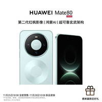 华为 Mate 80 旗舰新品 第二代红枫影像鸿蒙AI 华为直屏鸿蒙手机 云杉绿 16GB+512GB 全网通