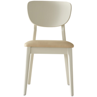 全友家居 餐椅现代简约餐厅椅子家用吃饭靠背椅久坐不累实木框架座椅 餐椅浅咖*2