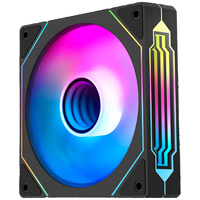 鑫谷（segotep）宁镜12ARGB黑色正向风扇（12CM散热风扇/PWM温控/神光同步5V3针可多颗串联/无限镜设计）