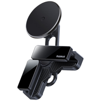 倍思车载手机支架无线充电新能源汽车显示屏支架magsafe适用特斯拉