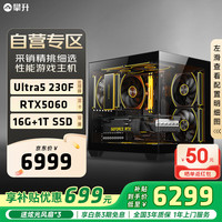攀升 酷睿 Ultra 5 230F/RTX5060显卡/16G/1T 电竞游戏直播三角洲行动黑神话悟空台式电脑主机全套整机