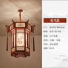 睿泰中式六角实木宫灯仿古国风长廊阳台灯笼寺庙祠堂户外吊灯 中号花鸟