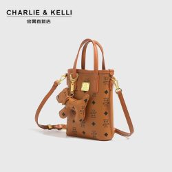 CHARLIE&KELLI 品牌 CK轻奢2025包包女包小挎包通勤单肩包手机包女 棕色