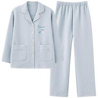 88VIP：顶瓜瓜 睡衣女秋冬季空气棉夹层纯棉长袖套装可爱女款休闲家居服