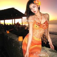 OMOM 2025新款海岛度假比基尼四件套 XH5037