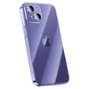  英悦 防摔 iPhone14手机壳+钢化膜  透暗紫 TPU