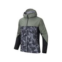ANTA安踏×中国国家·地理丨防泼水户外单层登山越野冲锋衣男152416612 浊榄绿/满地印-3 XXL(/185)
