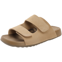 百丽 双魔术贴勃肯鞋女24夏季柔软休闲鞋A8R1DBT4 杏色 36