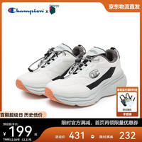 Champion 美国冠军跑鞋2024女男 厚底复古运动休闲鞋24FWR16 黑白 38