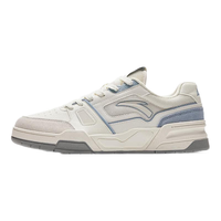 ANTA安踏烈焰5丨王一博同款板鞋男鞋潮流休闲鞋厚底增高运动板鞋112428081 象牙白/蒙尘蓝-4 43