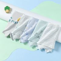 移动端、京东百亿补贴：芬腾 可安男童内裤10A抑菌精梳棉5条装儿童纯棉裆中大童四角短裤