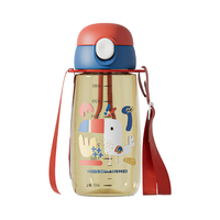 恩尔美（nRMEi）ppsu水杯大容量吸管杯女成人女士塑料杯子大肚杯 红嘴鸽500ML