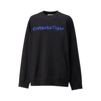 Onitsuka Tiger鬼塚虎运动卫衣套头衫圆领男女运动长袖卫衣 黑色 XL