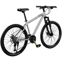 飞鸽(FLYING PIGEON)飞鸽山地自行车男女中小车骑行公路变速车通勤代步竞速赛单车 逐日钢架-辐条轮-碟刹 纳多灰 24英寸 适合140-170cm 30速豪华版