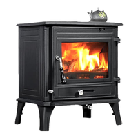 川炅壁炉真火燃木柴客厅铸铁自建别墅民宿农村取暖器家用壁炉真火壁炉 【新02S单壁炉】供暖20-60㎡