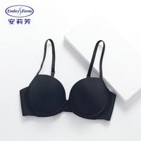 安莉芳 光面无痕奶皮中厚杯文胸舒适女士小胸聚拢内衣