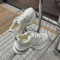 吸膜底老爹鞋女2025春夏新款厚底增高复古运动鞋女休闲百搭鞋子女