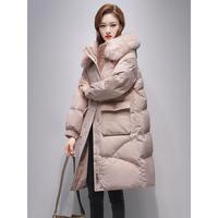 爱赫蒙官方女2025年新品冬季加厚保暖洋气时尚宽松中长款百搭大码