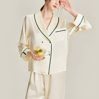 2025春秋新款真丝睡衣女士桑蚕丝夏季长袖高级感网红风家居服套装