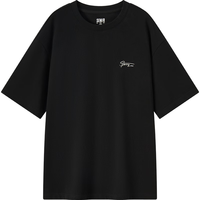 森马 Semir凉感抗菌短袖T恤男2024夏时尚字母印花上衣简约百搭休闲 黑色90001 175/92A/L