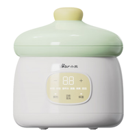 小熊（Bear）婴儿辅食机bb煲1L 电炖锅隔水电炖盅 陶瓷蒸煮辅食锅BBG-H10J2