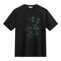 马克华菲【纯棉】短袖T恤男2024春夏圆领百搭印花刺绣休闲男士T恤衫 001黑色 M