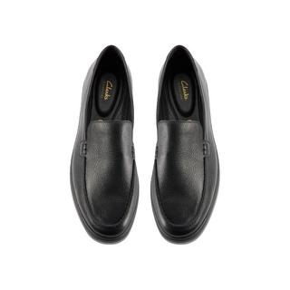 Clarks 其乐 托尔系列 男士一脚蹬英伦休闲乐福鞋 261766707 黑色 39.5