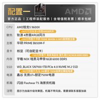 移动端：AMD DIY台式电脑整机（锐龙5 9600X、16GB、1TB，无独立显卡）