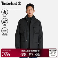 Timberland 男装三合一外套棉服外套防水保暖|A6BF4 A6BF4001/黑色 L