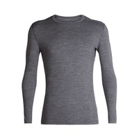 移动端：icebreaker 美利奴羊毛男200 Oasis户外登山跑步打底衫滑雪功能内衣|104365 104365-001黑色-上衣 M