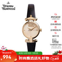 Vivienne Westwood BFVV090GDBK 复古镀金皮带石英女表