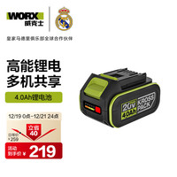 威克士 WA3016 绿色锂电池 4.0Ah