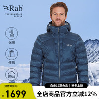 Rab 24秋冬Girrus Ultra户外保暖防风疏水轻便连帽P棉棉服 QIP-21 暴风蓝TMB M