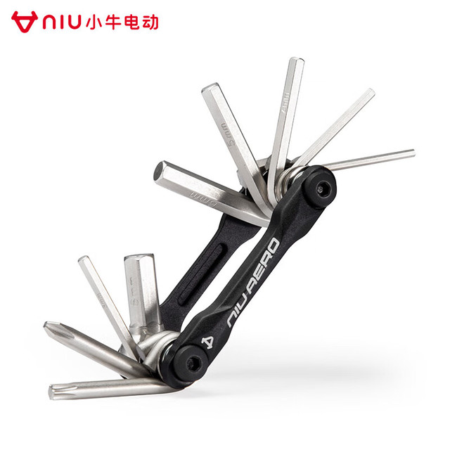 小牛电动 九合一便携工具 7款内六角扳手+十字螺丝刀+T25扳手