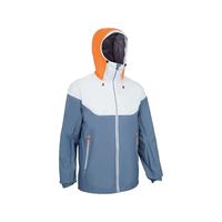 迪卡侬（DECATHLON）防风衣女保暖夹克防风外套户外服装秋帆船冲锋衣女 SAILING100 【女】灰色拼色(偏大一码) S