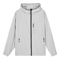 斯凯奇(Skechers)防晒衣男女同款2024户外速干衣透气外套上衣 L224M030 男款-淡灰色/00PD S