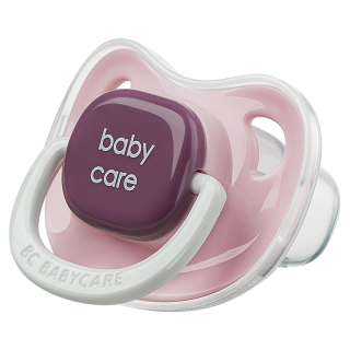 babycare 安抚奶嘴新生儿咬胶超软宝宝睡觉神器仿真实感佩里格S码 粉色