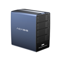 阿卡西斯（acasis）SAS硬盘盒柜2.5/3.5英寸 USB3.0台式笔记本SATA/SAS串口机械固态ssd外置硬盘盒子四盘位EC1003