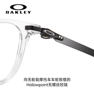 OAKLEY欧克利眼镜 眼镜框运动镜框骑行跑步男女光学镜架可配度数镜片 8105F-02透灰色框 【赠防蓝光镜片】