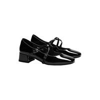 Toomanyshoes女鞋bigday复古厚底单鞋交叉系带玛丽珍鞋