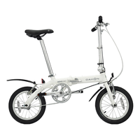 大行（DAHON）折叠自行车14英寸超轻迷你便携小轮男女式单车BYA412 白色 白色【京配+BA款+马甲线】