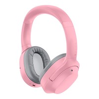 雷蛇 寂星鲨X粉晶头戴式电脑蓝牙无线ANC降噪音乐游戏耳机