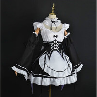 堂峻从零开始异世界生活拉姆雷姆女仆装cos服全套cosplay服装女萝莉装 蕾姆衣服全套