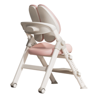 爱果乐（IGROW）儿童学习椅座椅子矫姿写字椅升降久坐舒服儿童学习餐桌椅 蝴蝶7Pro 蓝