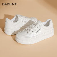 DAPHNE/达芙妮 小白鞋 厚底休闲鞋 米白色 40