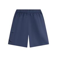 LI-NING 李宁 童装儿童运动短裤子男小大童运动防泼水宽松舒适五分裤YKSU137 深航舰蓝-1 170