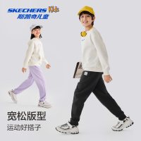保暖服饰：斯凯奇 儿童舒适加绒保暖长裤