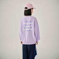 Skechers斯凯奇儿童舒适宽松裤子秋冬童装加绒保暖长裤男女童卫裤 【柔软上衣】浅雪青